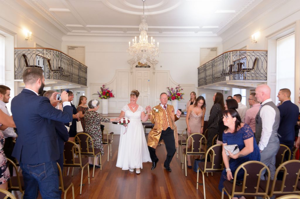 Dancing out of the ceremony! | Poole Wedding Photographer | Thomas Whild Photography