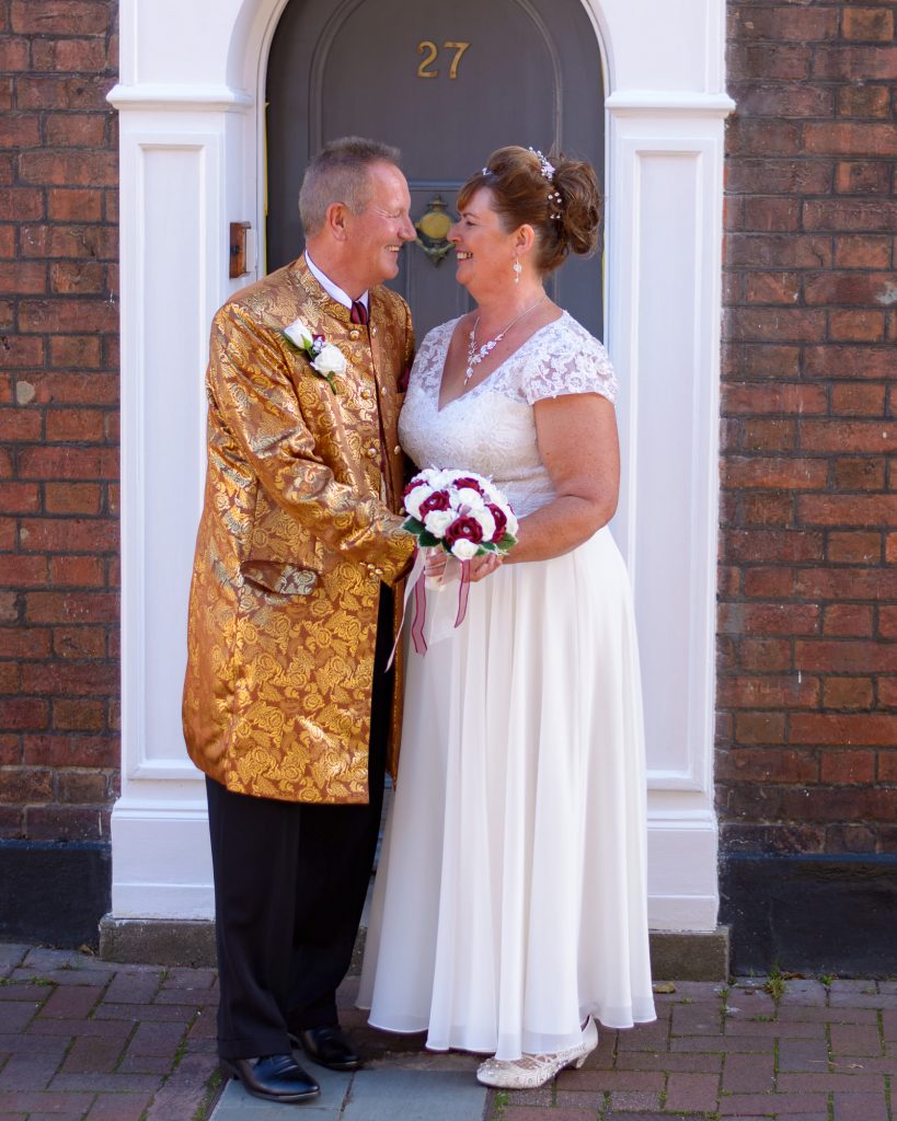 Bride and groom photographed in Poole Old Town | Poole Wedding Photographer | Thomas Whild Photography